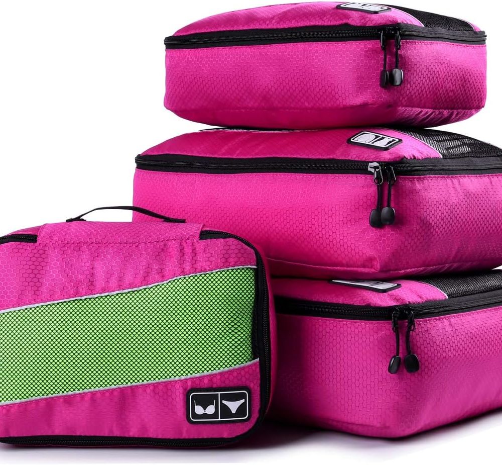 Packing Cubes Luggage Bags Organizer Durable Travel Accessories With Clothing Label